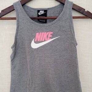 Nike Active Wear Slim Fit Girls Gray Tank Top